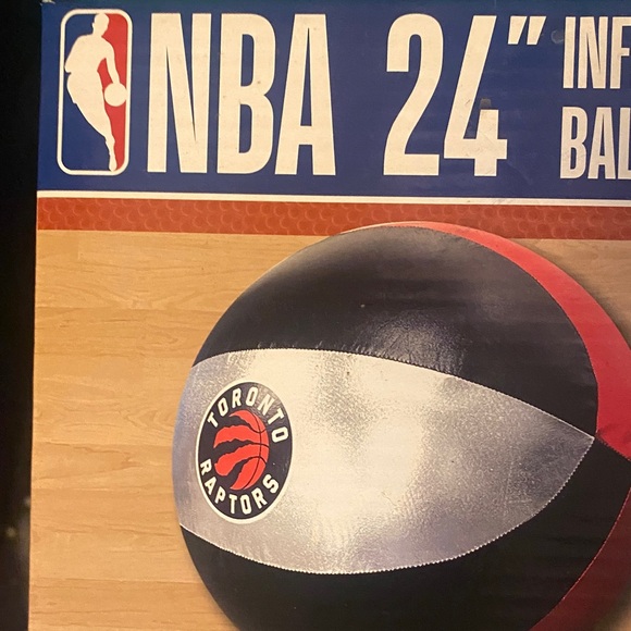 NBA 24-Inch Inflatable Ball with Raptor logo - Picture 2 of 4